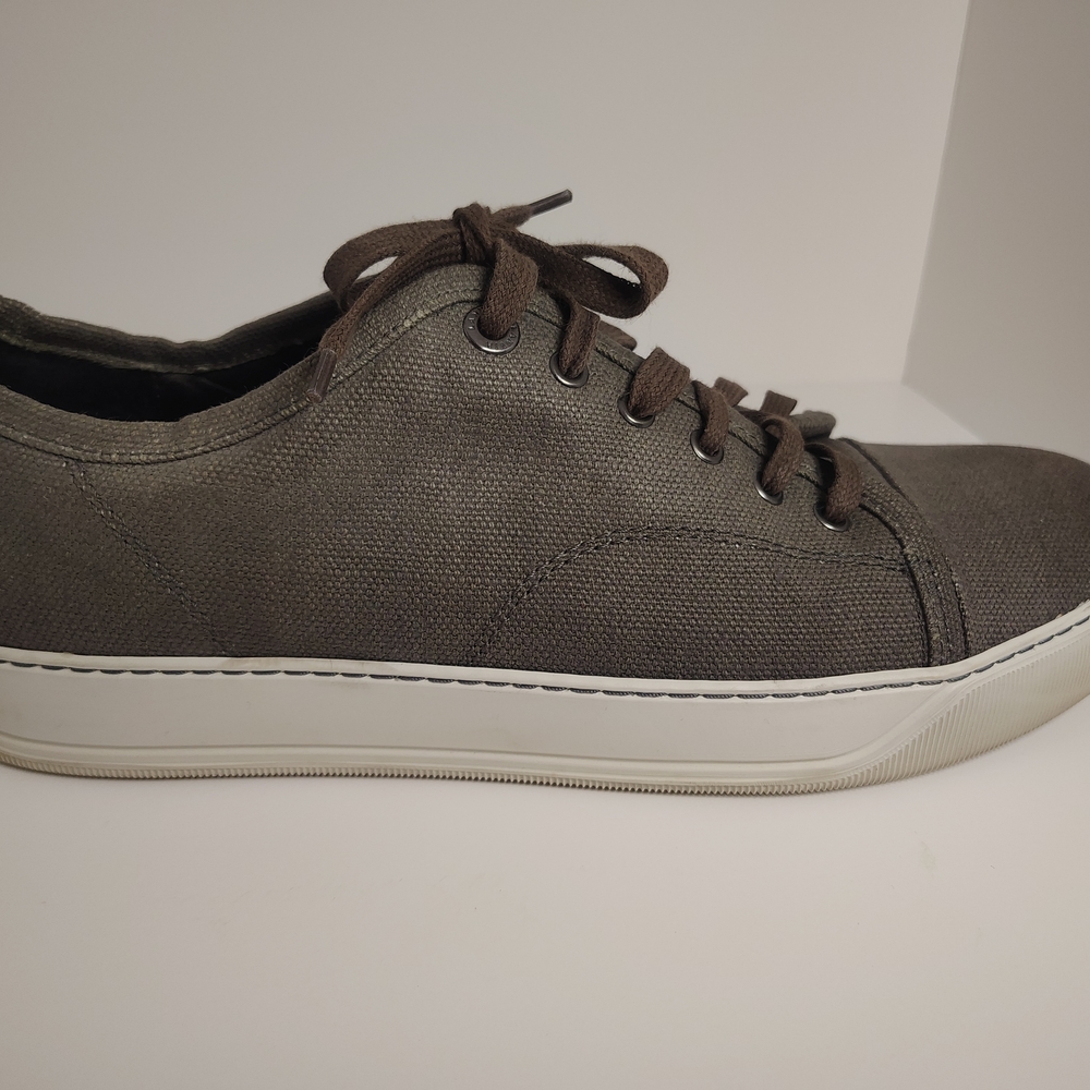 Lanvin Gray Canvas Sneakers